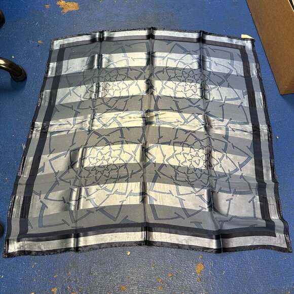 Valentino "V" Design Silk Scarf - Picture 1 of 6